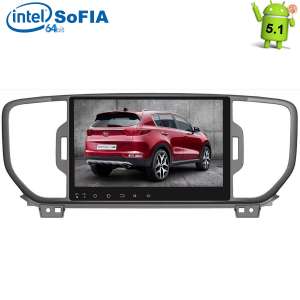 Штатная магнитола Kia Sportage с 2016 года LeTrun 1696 Android 5.1.1 экран 9 дюймов