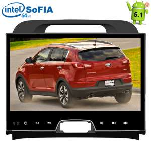 Штатная магнитола Kia Sportage LeTrun 1594 Intel Android 5.1 экран 10 дюймов