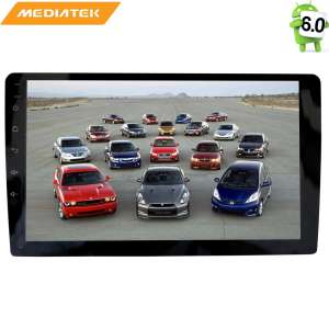 Базовая магнитола 10 дюймов для переходных рамок (короткая) LeTrun 2614 KD Android 6.0 MTK-L 2.5D