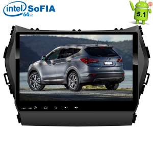 Штатная магнитола Hyundai Santa FE с 2013 года IX45 LeTrun 1935 Intel Android 5.1.1 экран 9 дюймов