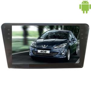 Штатная магнитола Peugeot 408 LeTrun 1749 Android 4.4.4 экран 10 дюймов