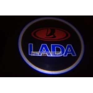 Проекторы логотипа в двери для  Lada