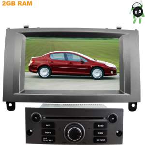Штатная магнитола Peugeot 407 2004-2010 LeTrun 2543 Android 8
