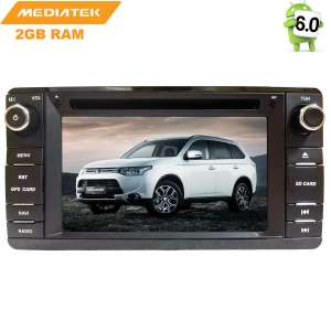 Штатная магнитола Mitsubishi Outlander, Lancer, L200 c 2013 LeTrun 1499 Android 6.0.1 MTK 4G