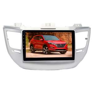 Штатная магнитола для Hyundai Tucson 3 2015-2018 серебро LeTrun 2777-2934 9 дюймов KD Android 8.x MTK 4G 2+16 Gb
