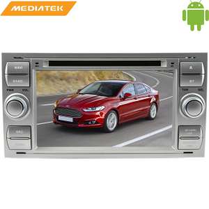 Штатная магнитола Ford Focus 2, Fusion, Kuga, C-MAX цвет серебро LeTrun 1508 KD Android 8.x MTK 4G
